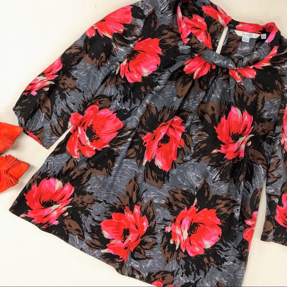 NWOT Boden Bella Poppy Collared Blouse